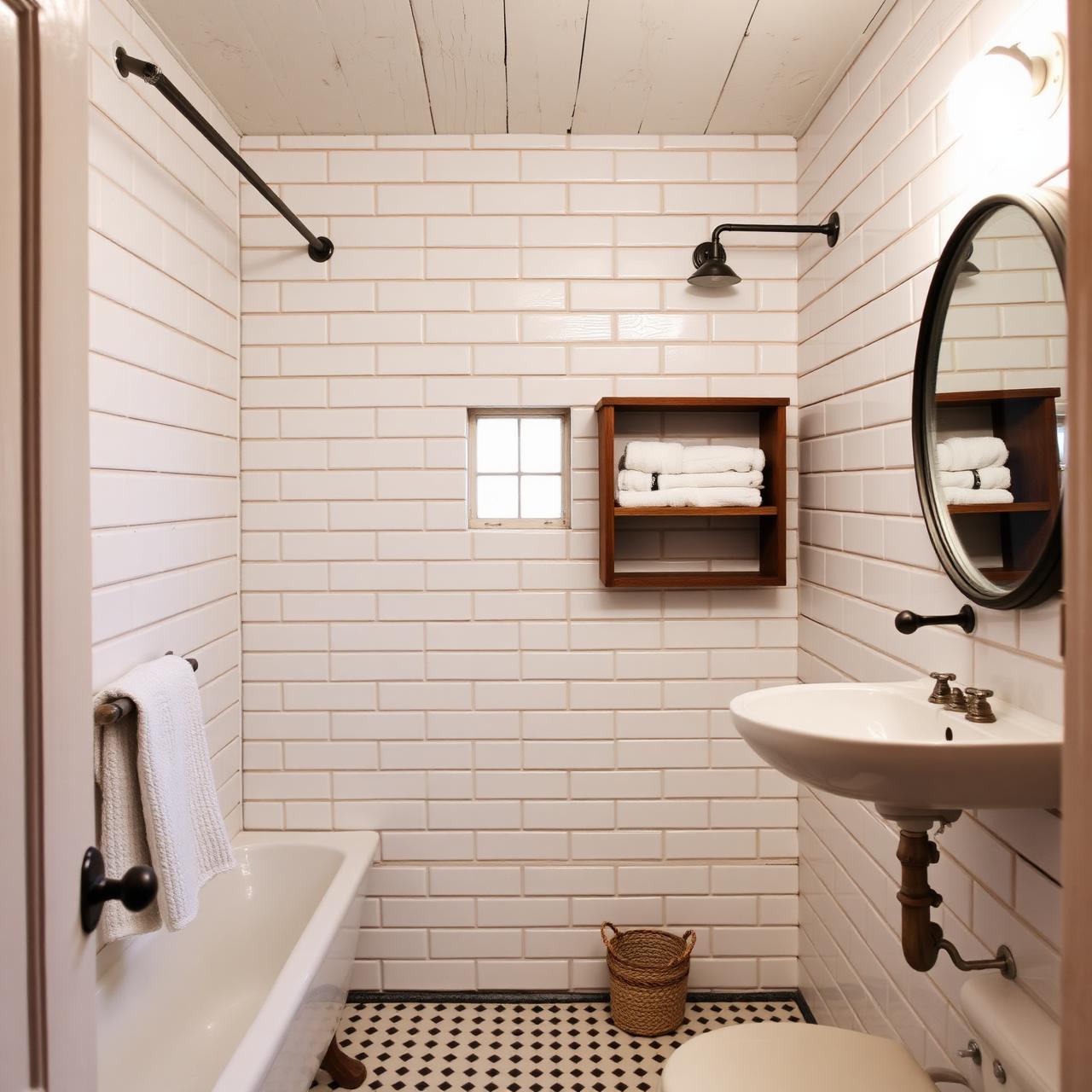 Stone walk-in shower